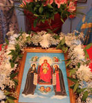 Архиерейское богослужение на престольном празднике храма Печерской иконы