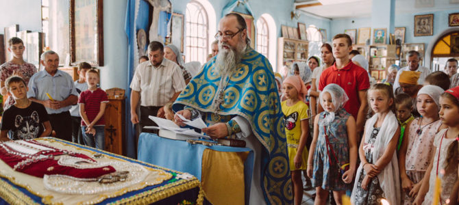 Молебен на начало учебного года в п. Октябрьское