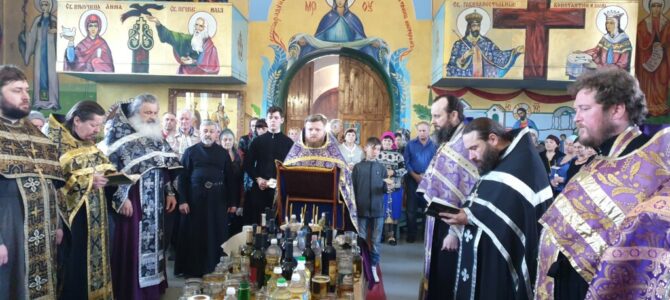 Духовенство Нижнегорского округа приступило к Таинству соборования