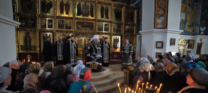 Последняя часть Великого покаянного канона прочитана в Покровском кафедральном соборе