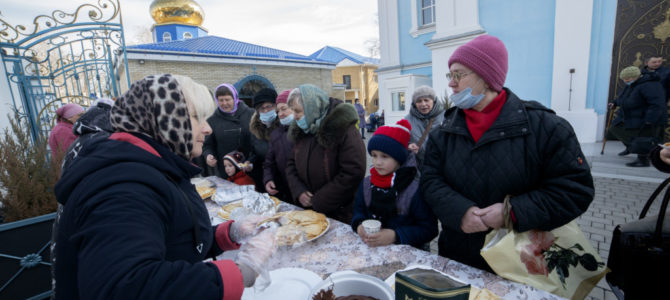 Масленица на территории Покровского кафедрального собора г. Джанкоя