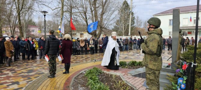 Заупокойная лития по павшим воинам-интернационалистам совершена в п. Нижнегорском