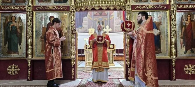 День святых жен-мироносиц в Свято-Покровском кафедральном соборе г. Джанкоя